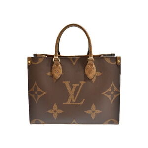 Louis Vuitton On the Go Giant Monogram Reverse Coated Canvas Handbag Tote Bag